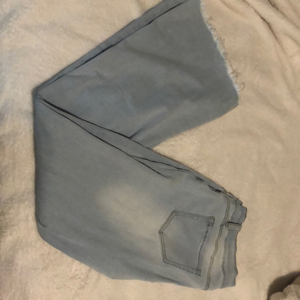Light blue flare jeans